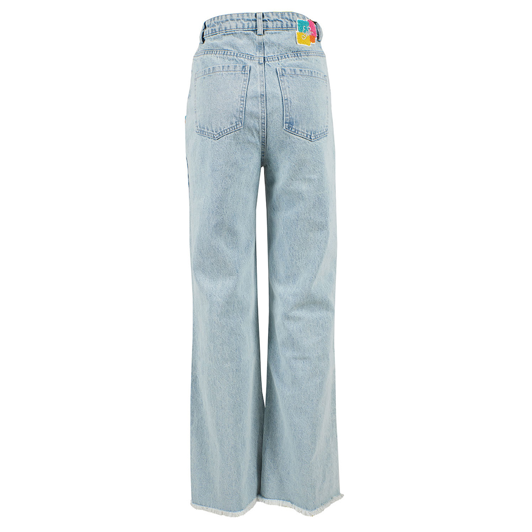 YES ZEE JEANS DENIM PANTALONI MODA DONNA RAGAZZA GIRL 5 TASCHE WOMAN P354/W682