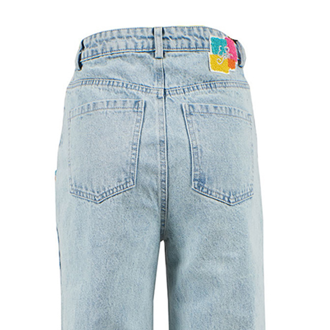 YES ZEE JEANS DENIM PANTALONI MODA DONNA RAGAZZA GIRL 5 TASCHE WOMAN P354/W682