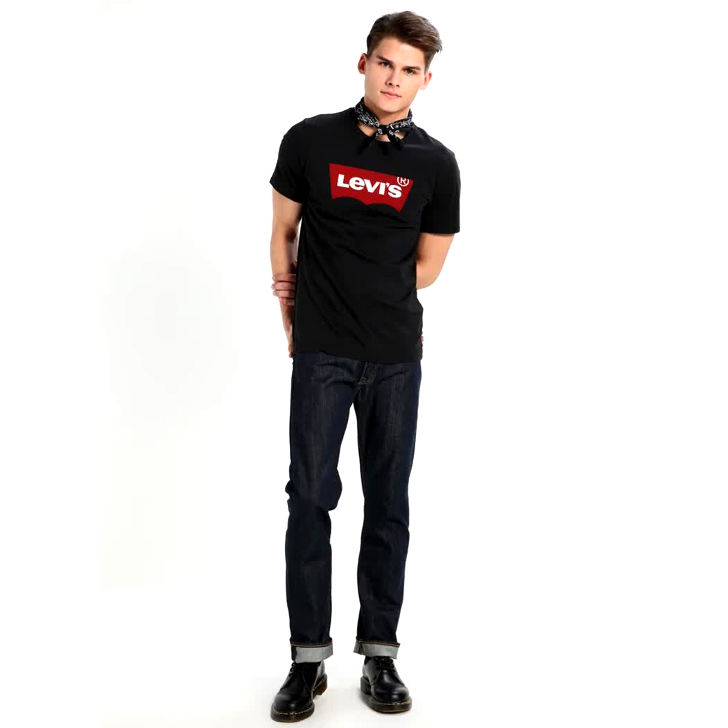 LEVI\'S T-SHIRT UOMO MAGLIA COTONE SPORT MAGLIETTA LOGO STAMPATO 177830137