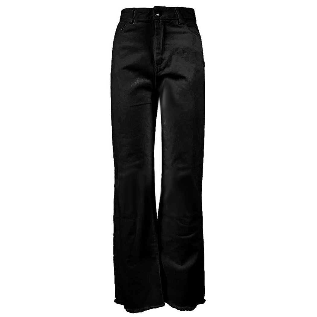 YES ZEE JEANS PANTALONI MODA DONNA RAGAZZA GIRL 5 TASCHE WOMAN LARGHI P354/XO00