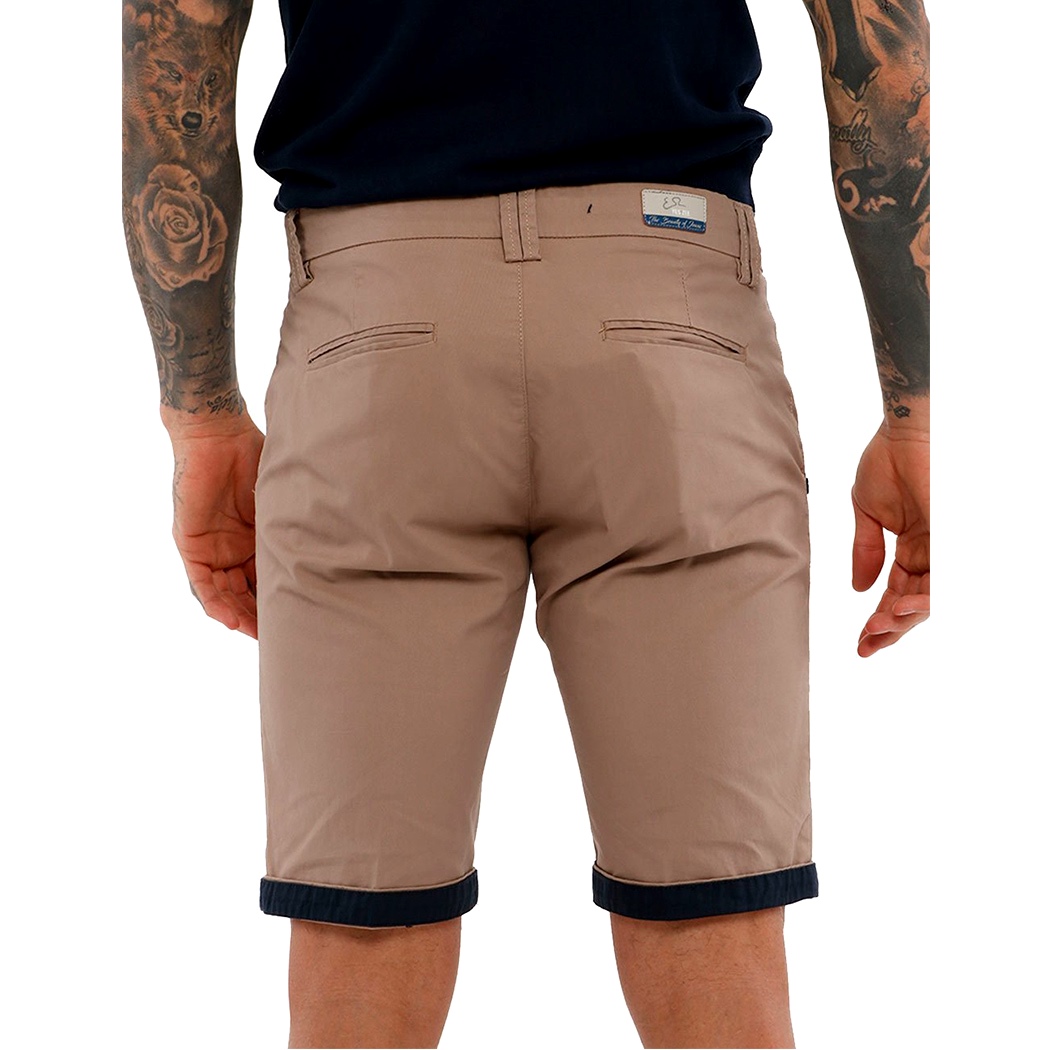 YES ZEE BERMUDA PANTALONCINI UOMO IN CHINOS COTONE PANTALONI CORTI BOX P730/PG00