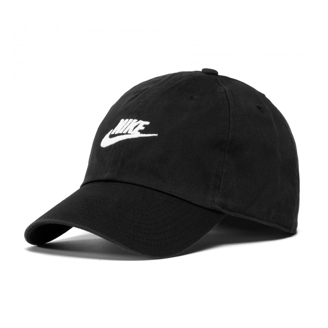 NIKE CAPPELLINO BASEBALL BERRETTO VISIERA UNISEX LOGO NERO SWOOSH CAP 913011-010