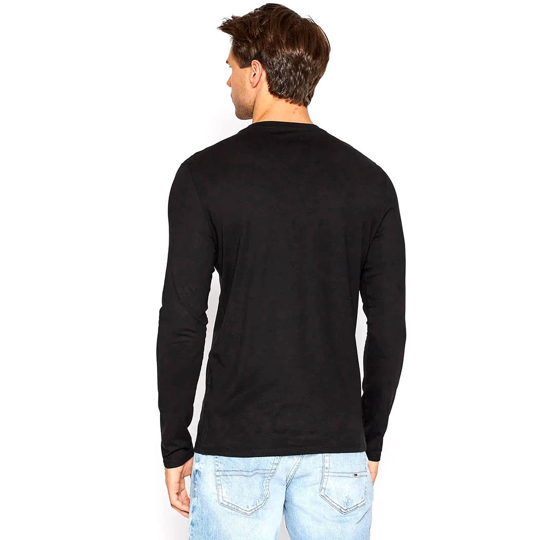 GUESS T-SHIRT UOMO MAGLIA COTONE MANICHE LUNGHE SPORT STRETCH LOGO M2YI31I3Z11