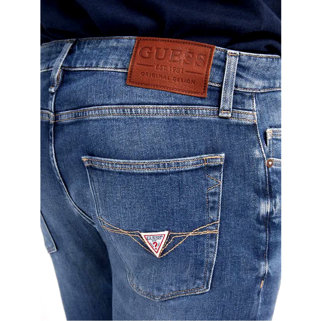GUESS JEANS CHRIS PANTALONI DENIM SLIM UOMO COTONE STRETCH SKINNY M2YA27D4Q42