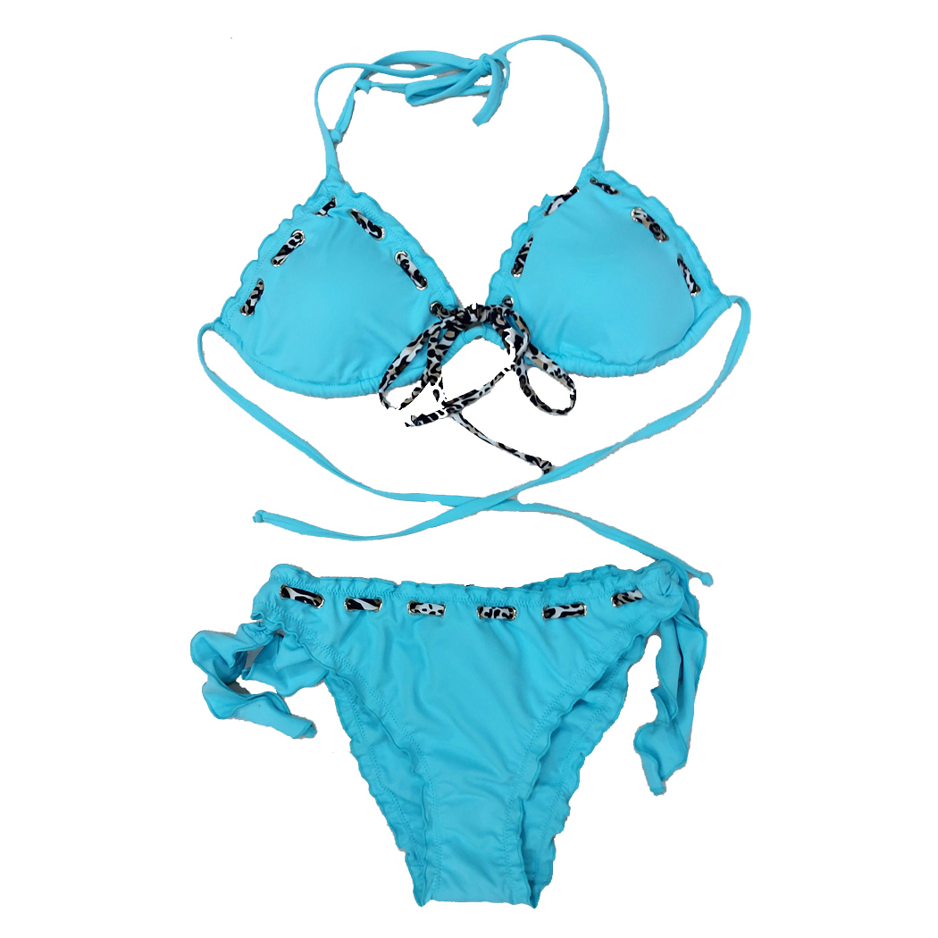 LIU JO BIKINI CON LACCETTI OCCHIELLI COSTUME DA BAGNO DONNA MARE PISCINA VA2059