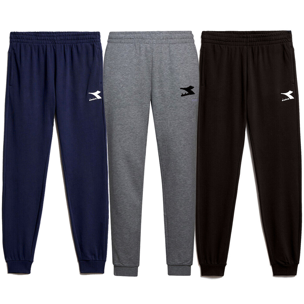 DIADORA PANTS CUFF CORE PANTALONI FELPA GARZATA UOMO SPORT RELAX 102.178847