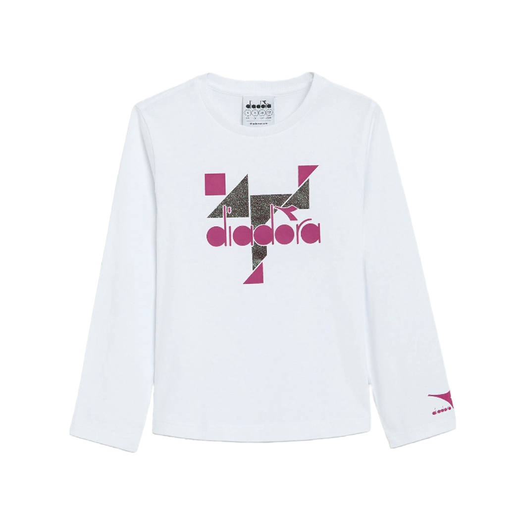 DIADORA JG.T-SHIRT LS GLEE MAGLIA BAMBINA COTONE MANICA LUNGA 102.178707