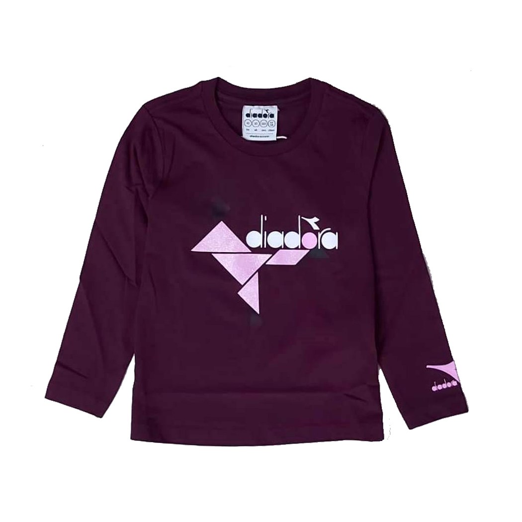 DIADORA JG.T-SHIRT LS GLEE MAGLIA BAMBINA COTONE MANICA LUNGA 102.178707