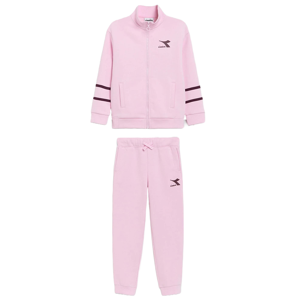 DIADORA JB TRACKSUIT HD FZ CHROMIA TUTA FELPA COMPLETO BIMBI INVERNO 102.178715