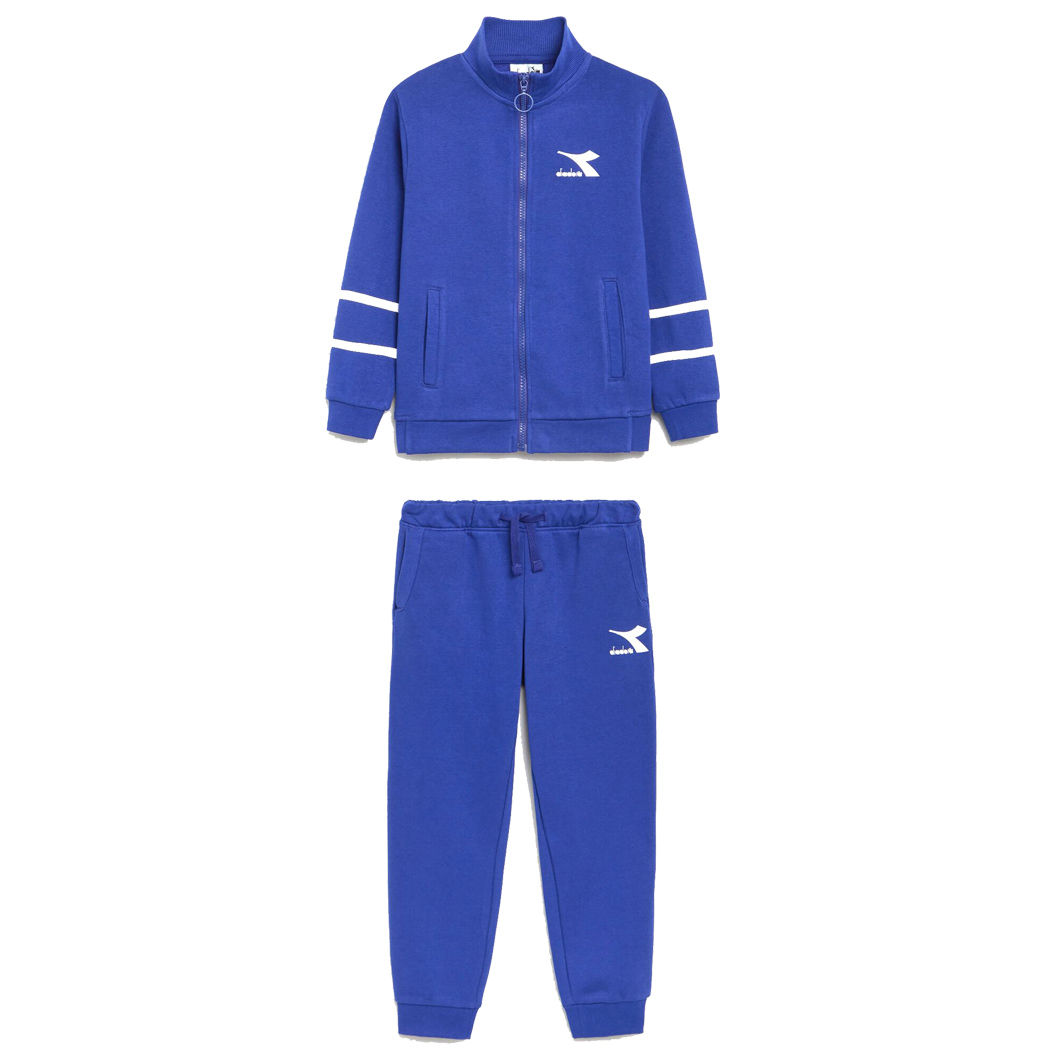 DIADORA JB TRACKSUIT HD FZ CHROMIA TUTA FELPA COMPLETO BIMBI INVERNO 102.178715