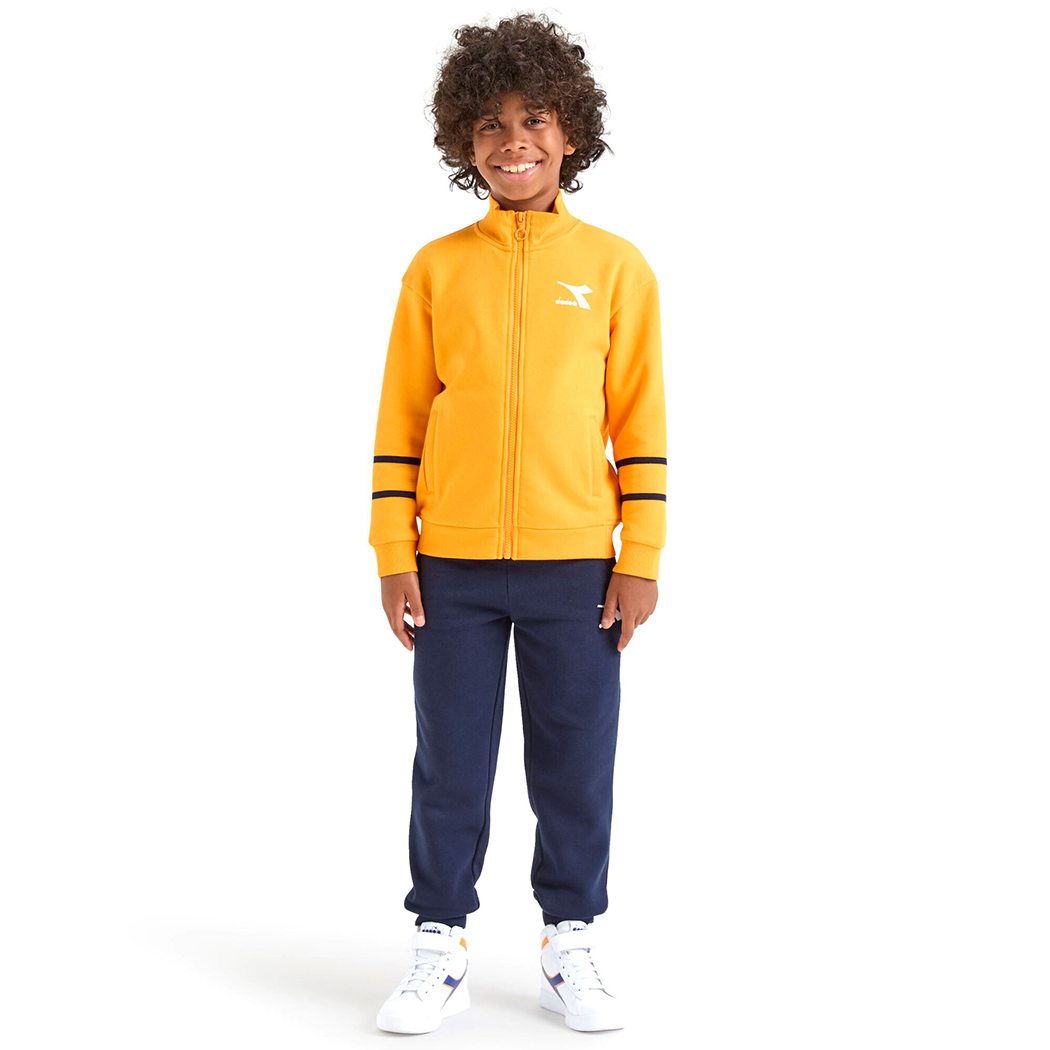 DIADORA JB TRACKSUIT HD FZ CHROMIA TUTA FELPA COMPLETO BIMBI INVERNO 102.178715