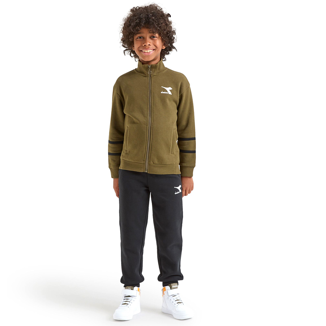 DIADORA JB TRACKSUIT HD FZ CHROMIA TUTA FELPA COMPLETO BIMBI INVERNO 102.178715