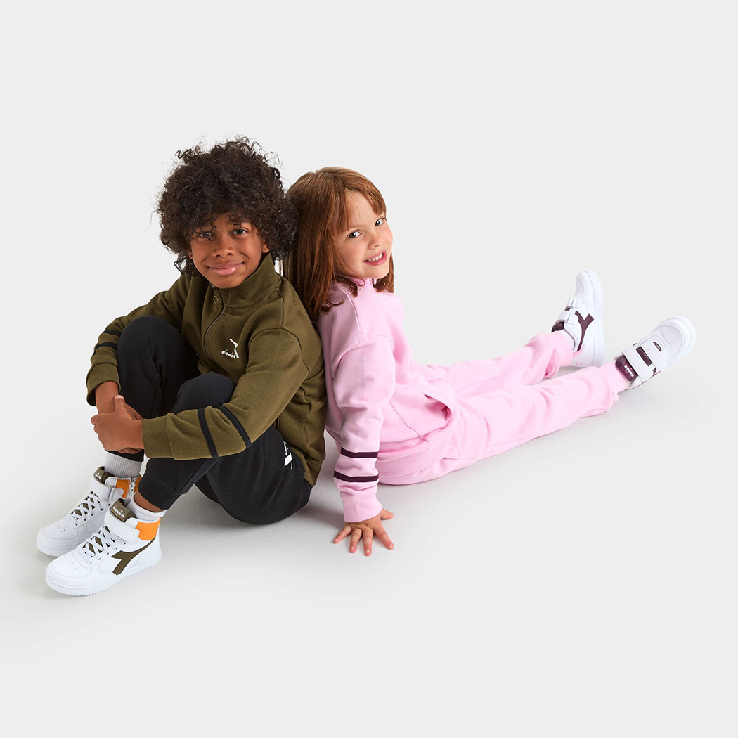 DIADORA JB TRACKSUIT HD FZ CHROMIA TUTA FELPA COMPLETO BIMBI INVERNO 102.178715