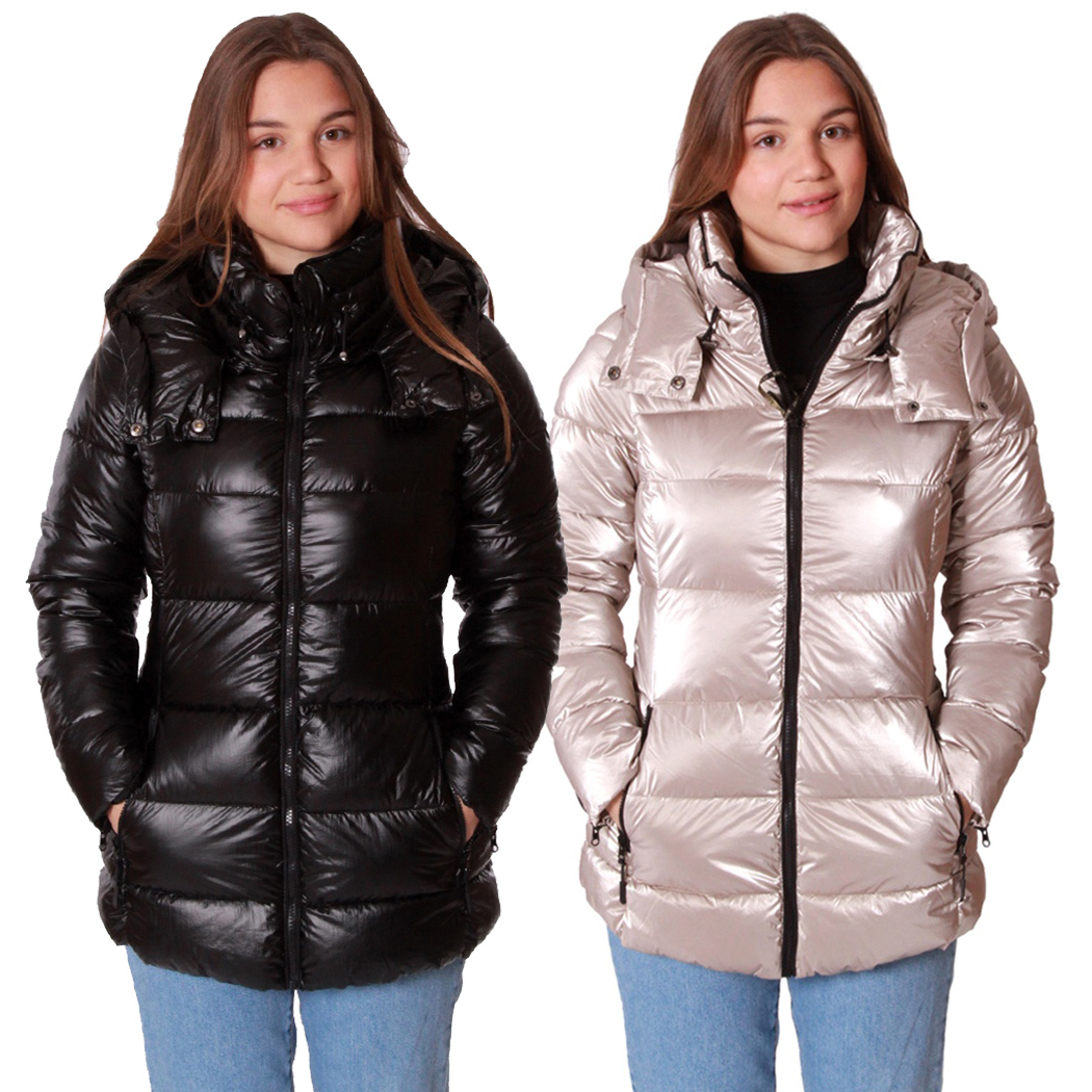 BUGER GIUBBINO PIUMINO CAPPUCCIO GIACCA DONNA GIRL GIUBBOTTO 20310