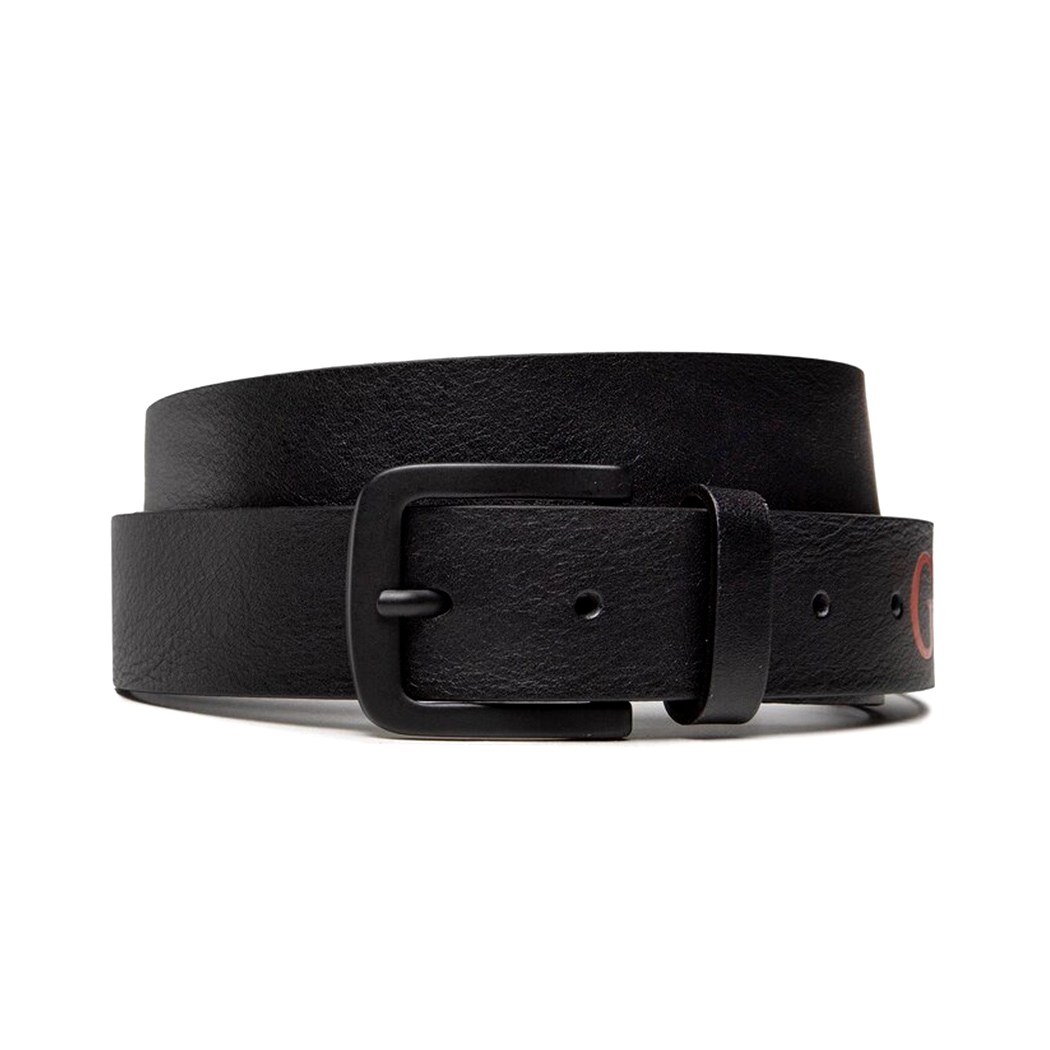 GUESS CINTURA UOMO LOGO IMPRESSO VERA PELLE FIBBIA BELT BOY CINTA M3RZ13L0S90