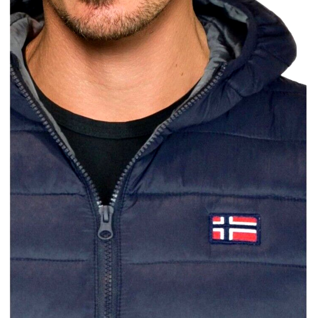 NORWAY GIUBBOTTO GIACCA IMBOTTITA GIUBBINO PIUMINO UOMO CON CAPPUCCIO 119150