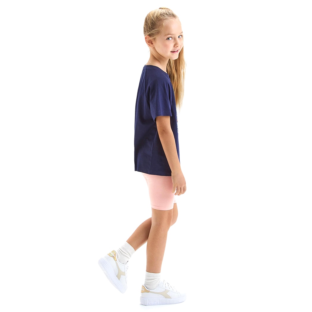 DIADORA JG.SET SS SPORT ART LOGO COMPLETINO BAMBINA T-SHIRT LEGGINGS 102.179350