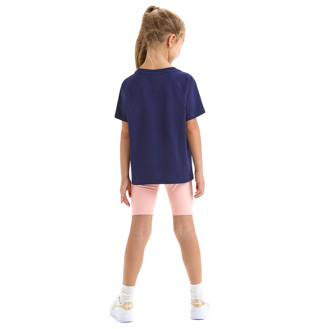 DIADORA JG.SET SS SPORT ART LOGO COMPLETINO BAMBINA T-SHIRT LEGGINGS 102.179350