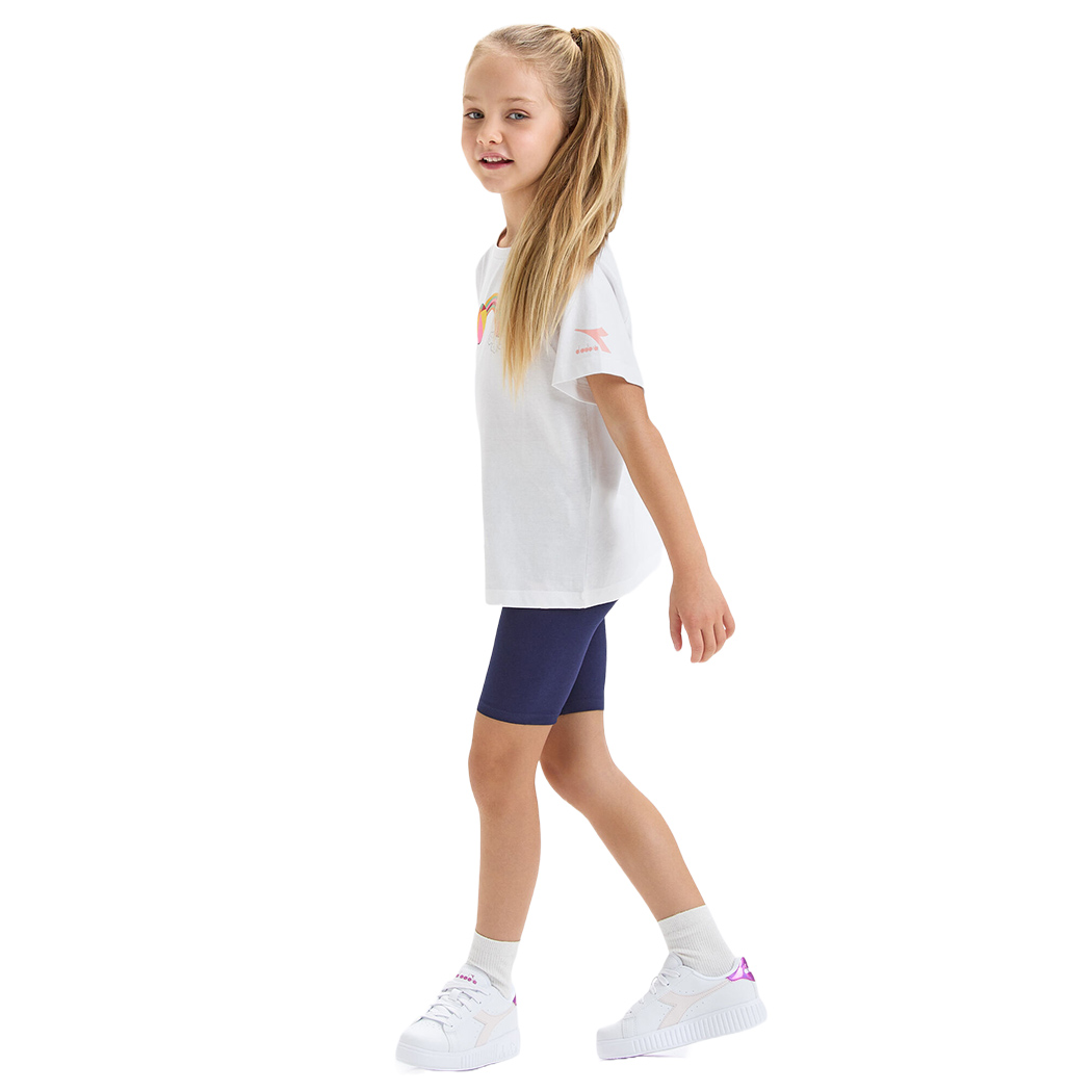 DIADORA JG.SET SS SPORT ART LOGO COMPLETINO BAMBINA T-SHIRT LEGGINGS 102.179350