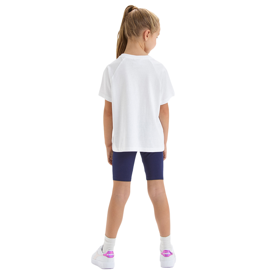 DIADORA JG.SET SS SPORT ART LOGO COMPLETINO BAMBINA T-SHIRT LEGGINGS 102.179350