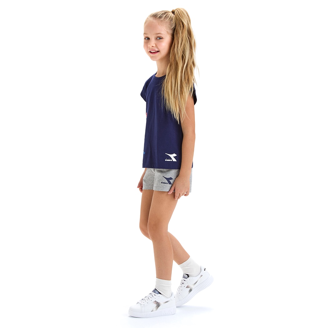 DIADORA JG.SET SS SPORT ART LOGO COMPLETINO BAMBINA T-SHIRT LEGGINGS 102.179351