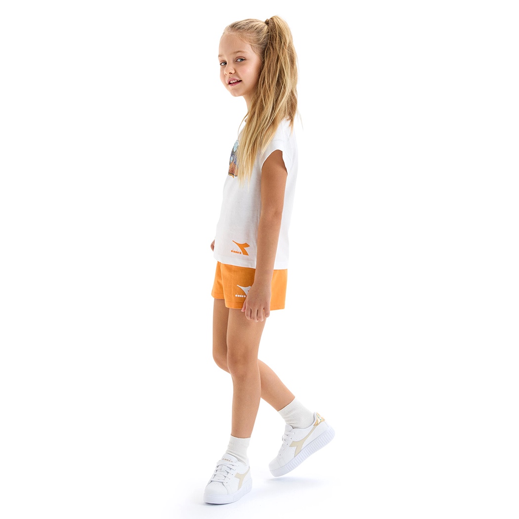 DIADORA JG.SET SS SPORT ART LOGO COMPLETINO BAMBINA T-SHIRT LEGGINGS 102.179351