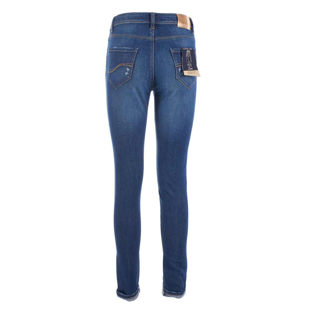 YES ZEE JEANS PANTALONI DONNA PUSH UP SKINNY SLIM FIT 5 TASCHE STRETCH P375/W292