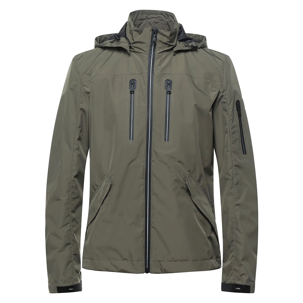 YES ZEE GIUBBOTTO UOMO GIACCA GIUBBINO TECNICO CAPPUCCIO PRIMAVERILE J522/NA00