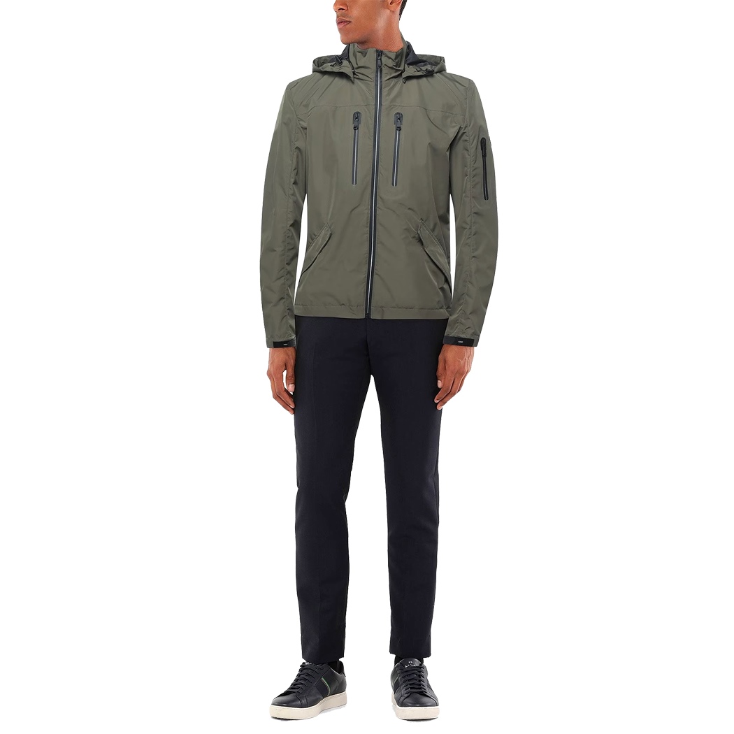 YES ZEE GIUBBOTTO UOMO GIACCA GIUBBINO TECNICO CAPPUCCIO PRIMAVERILE J522/NA00