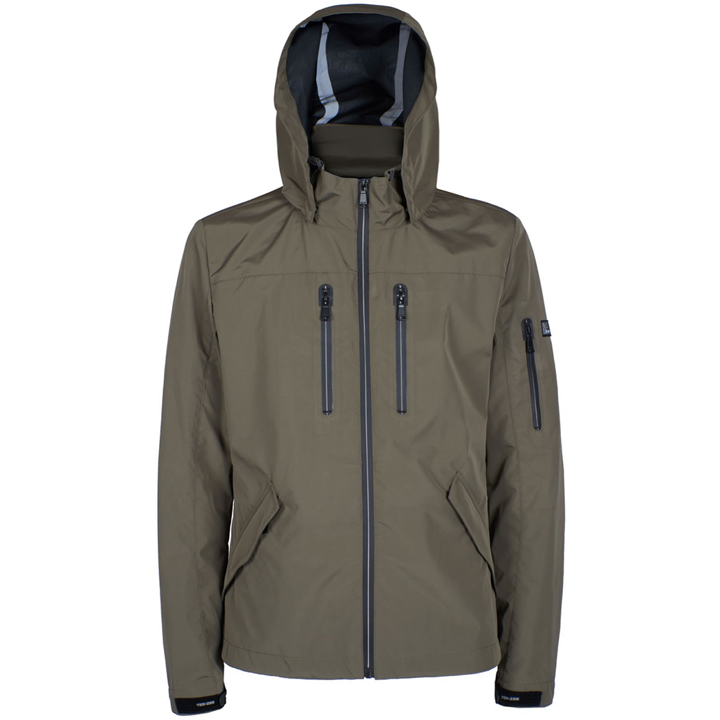 YES ZEE GIUBBOTTO UOMO GIACCA GIUBBINO TECNICO CAPPUCCIO PRIMAVERILE J522/NA00