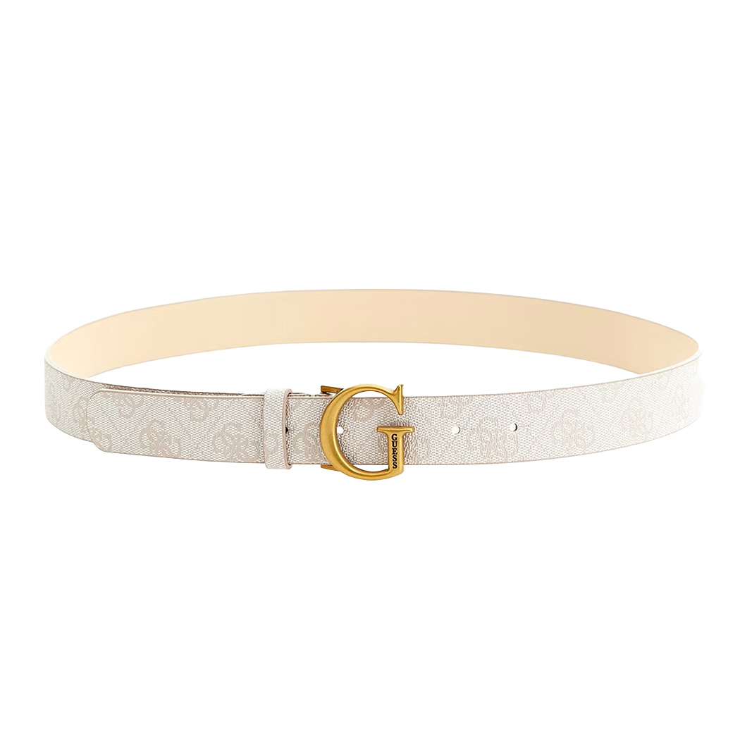 GUESS CINTURA DONNA GINEVRA 4G LOGO MODA FIBBIA ORO BELT CINTA BW7742VIN30