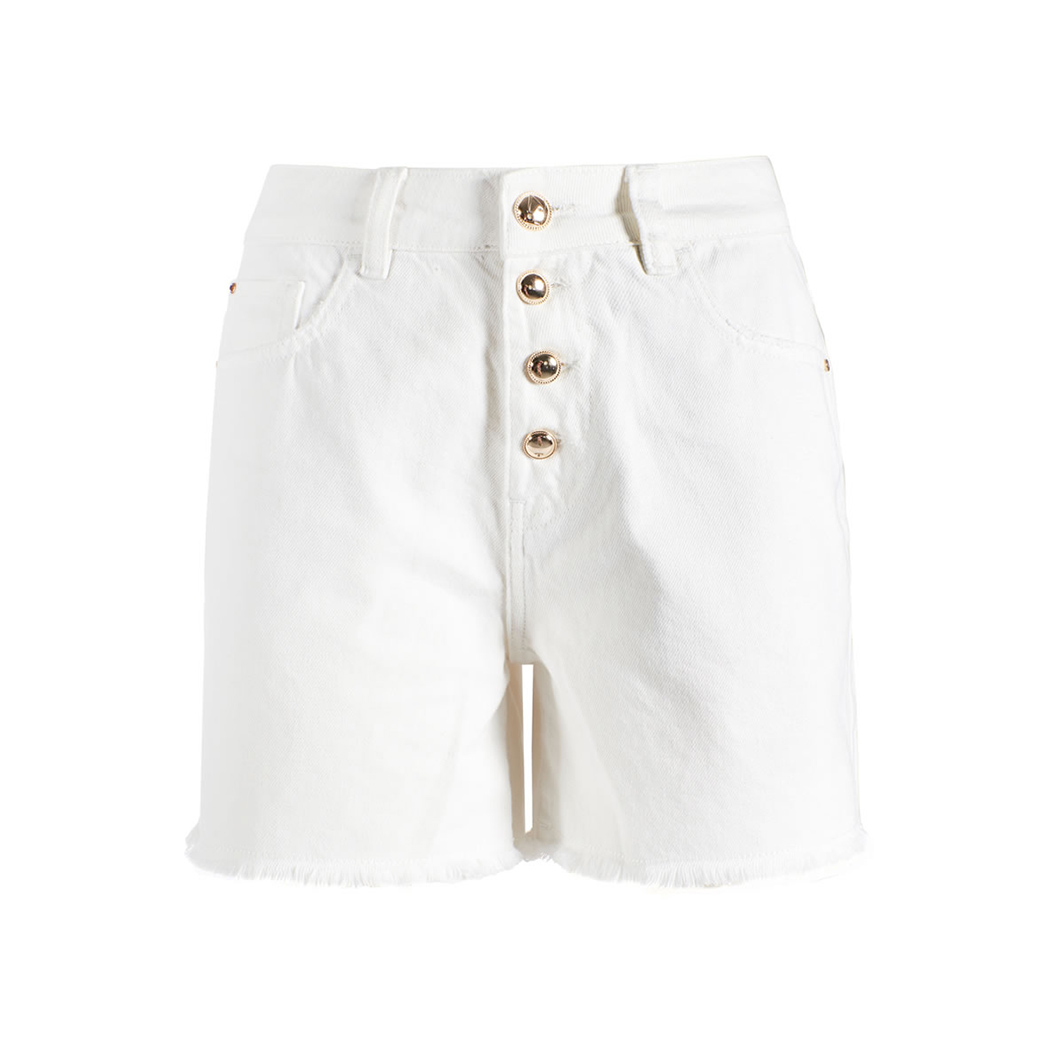 YES ZEE MINI SHORT DONNA 5 TASCHE JEANS PANTALONCINO VITA ALTA COTONE P237/WQ00