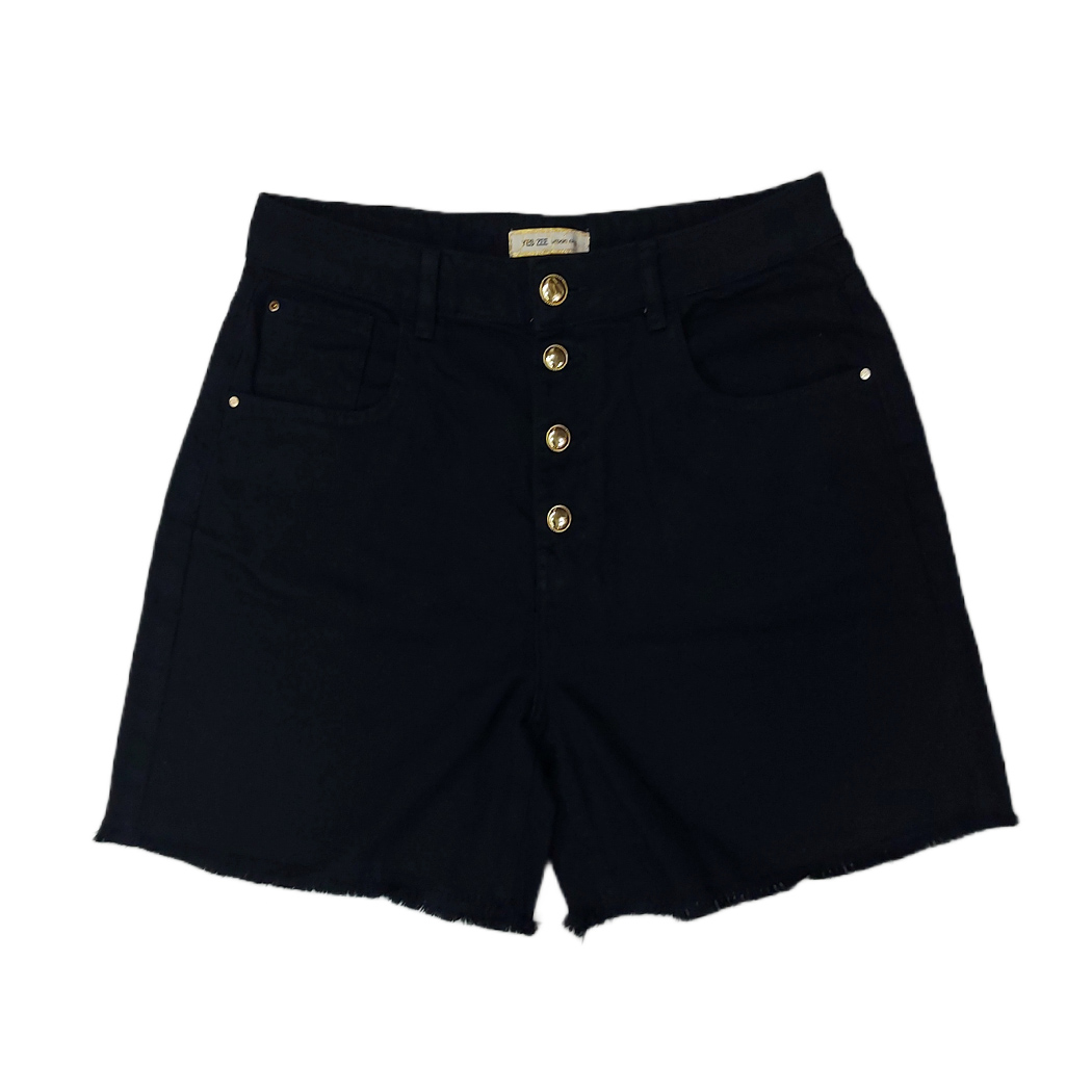 YES ZEE MINI SHORT DONNA 5 TASCHE JEANS PANTALONCINO VITA ALTA COTONE P237/WQ00