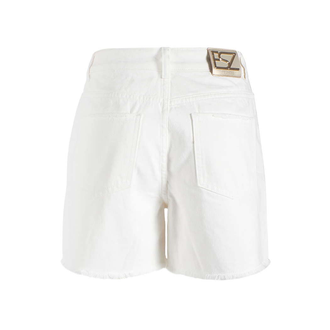 YES ZEE MINI SHORT DONNA 5 TASCHE JEANS PANTALONCINO VITA ALTA COTONE P237/WQ00