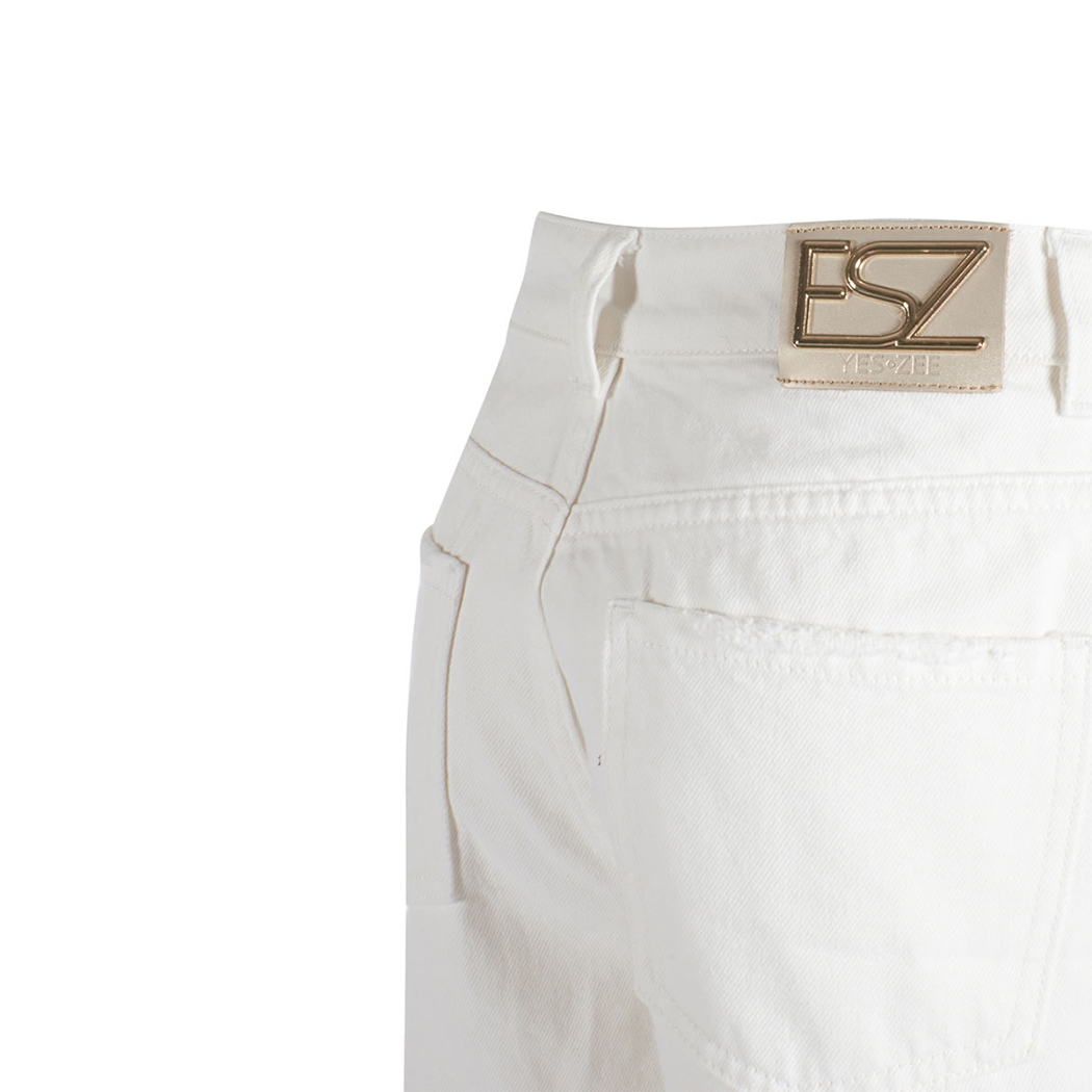 YES ZEE MINI SHORT DONNA 5 TASCHE JEANS PANTALONCINO VITA ALTA COTONE P237/WQ00