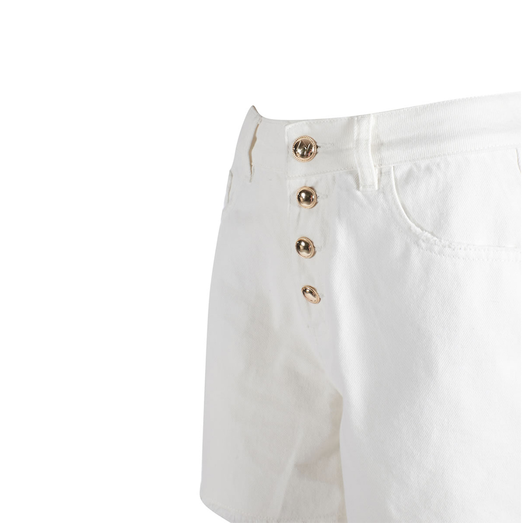 YES ZEE MINI SHORT DONNA 5 TASCHE JEANS PANTALONCINO VITA ALTA COTONE P237/WQ00