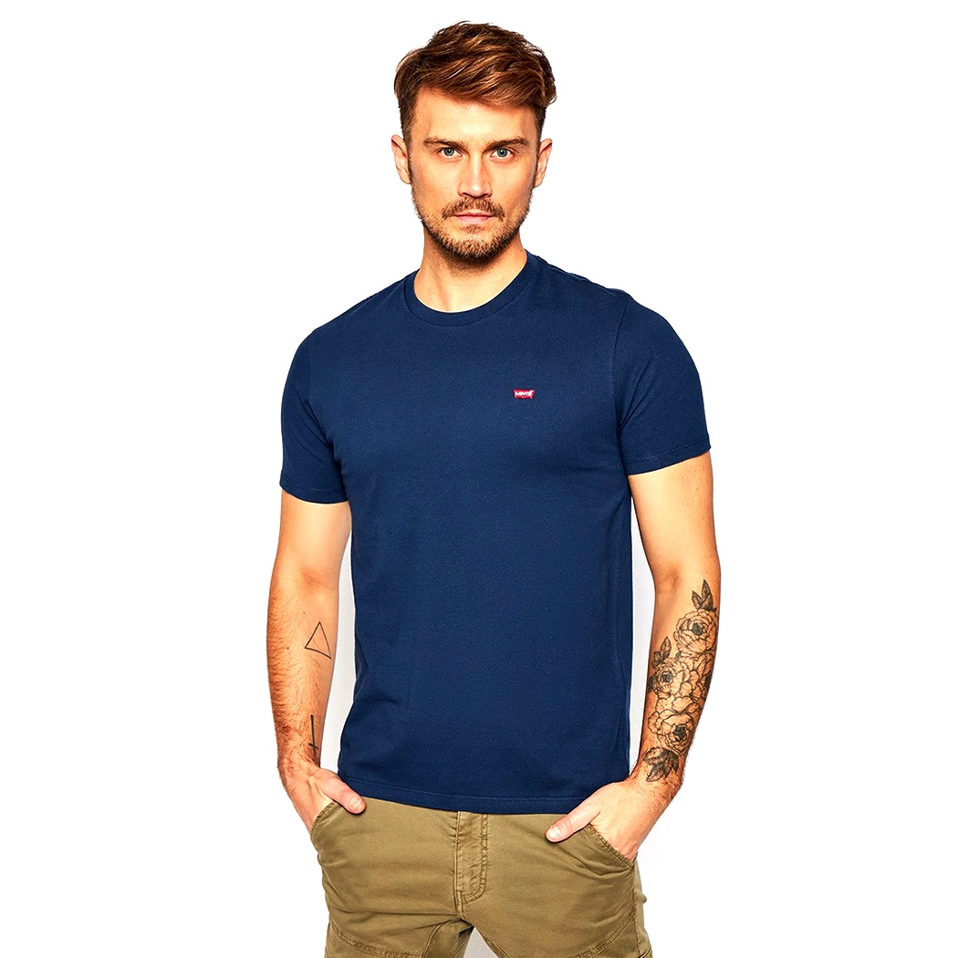 LEVI\'S T-SHIRT UOMO MAN BOY MAGLIA COTONE SPORT MAGLIETTA LOGO CON RICAMO 56605