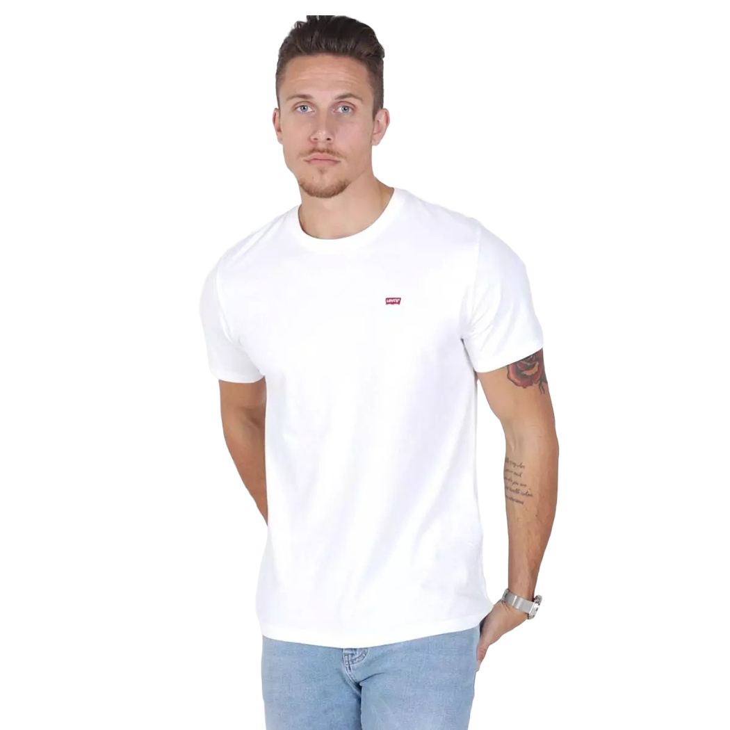 LEVI\'S T-SHIRT UOMO MAN BOY MAGLIA COTONE SPORT MAGLIETTA LOGO CON RICAMO 56605