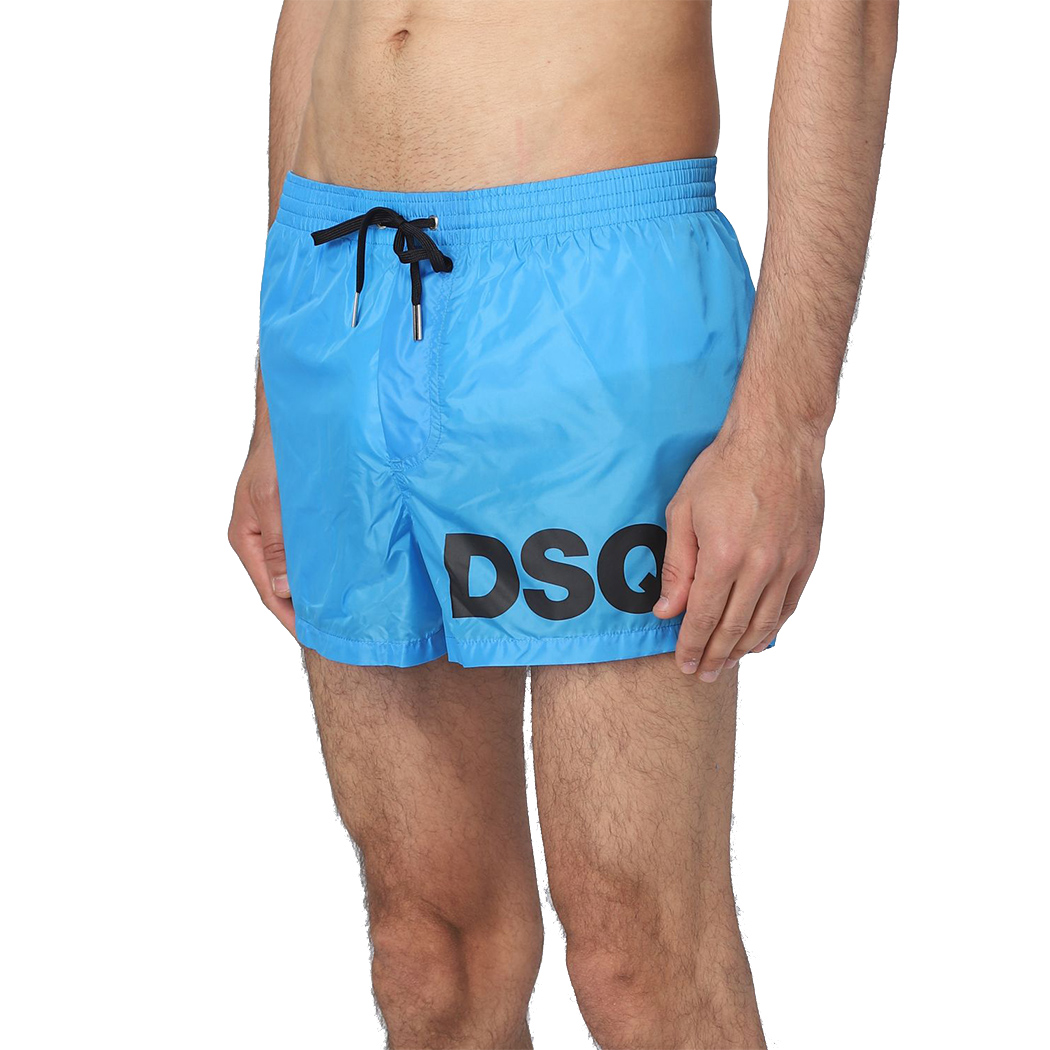 DSQUARED2 COSTUME DA BAGNO UOMO MAXI LOGO BOXER MIDI MARE BEACH D7B5C4690