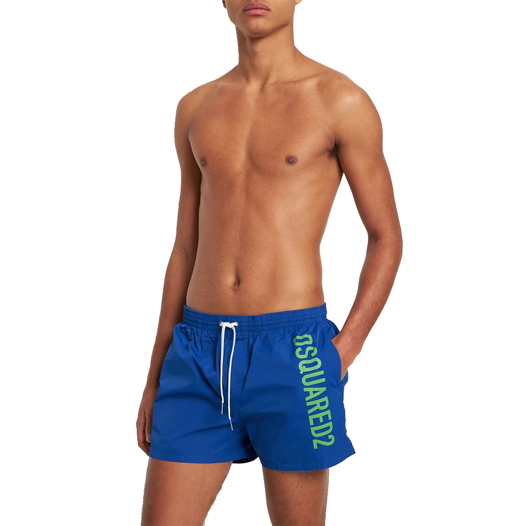 DSQUARED2 COSTUME DA BAGNO UOMO TECHNICOLOR BOXER MIDI MARE BEACH D7B644820