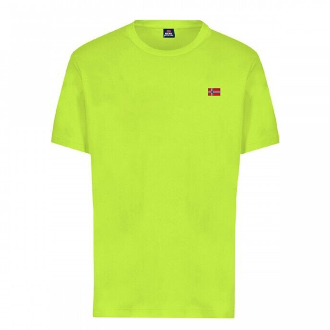 NORWAY MAGLIETTA T-SHIRT UOMO TINTA UNITA MAGLIA COTONE SPORT 836010