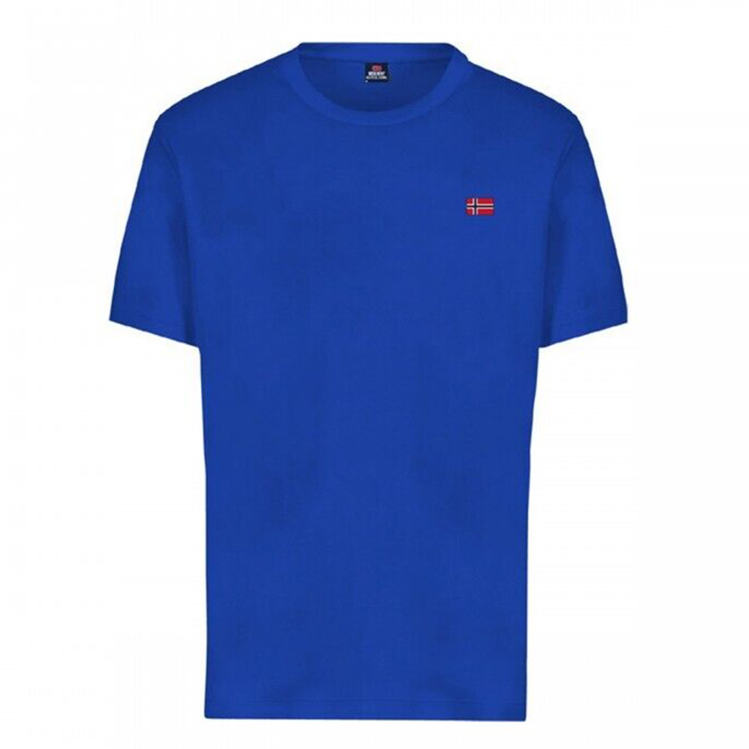 NORWAY MAGLIETTA T-SHIRT UOMO TINTA UNITA MAGLIA COTONE SPORT 836010