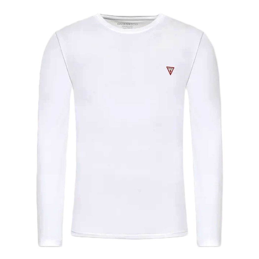 GUESS T-SHIRT UOMO MAGLIA COTONE MANICA LUNGA SPORT STRETCH BASIC M2YI28J1314