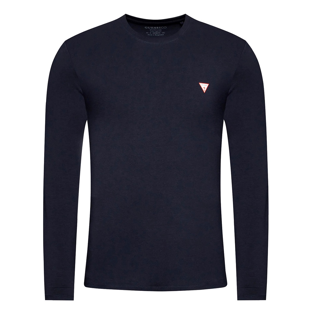 GUESS T-SHIRT UOMO MAGLIA COTONE MANICA LUNGA SPORT STRETCH BASIC M2YI28J1314