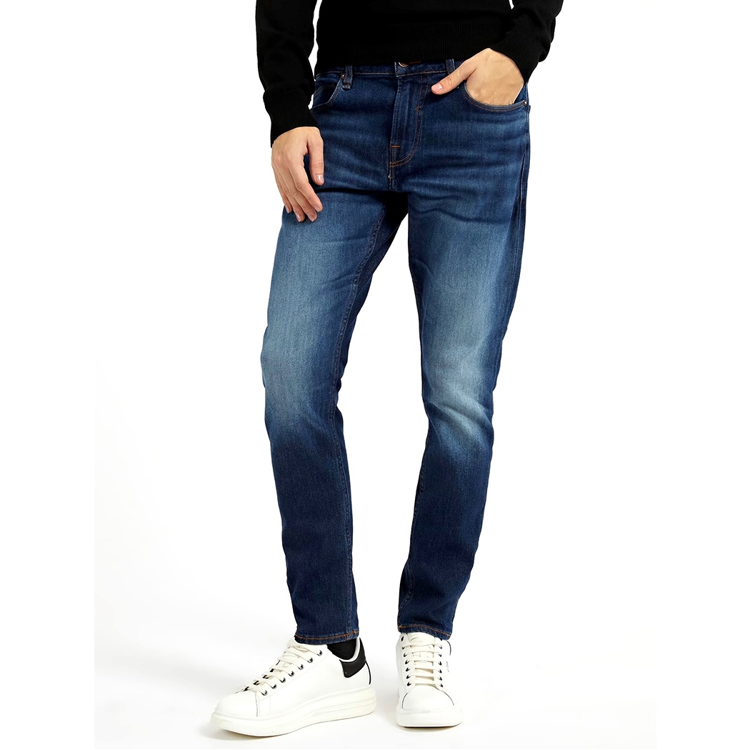 GUESS JEANS CHRIS PANTALONI DENIM UOMO COTONE STRETCH SUPER SKINNY M2YA27D4Q41