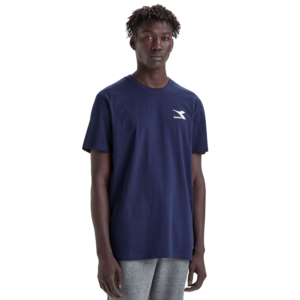 DIADORA T-SHIRT SS CHROMIA UOMO MAGLIA COTONE SPORT TINTA UNITA LOGO 102.177765