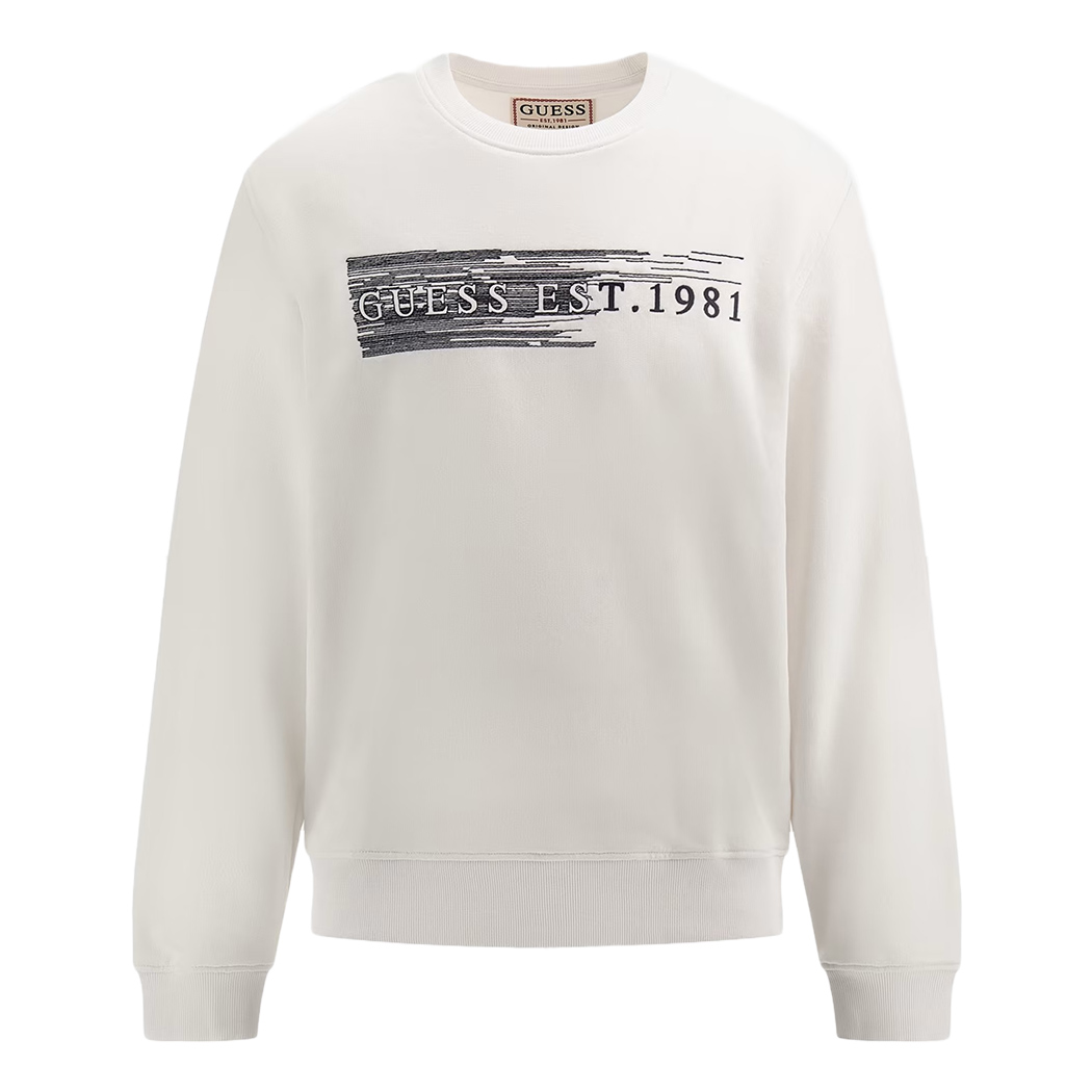 GUESS FELPA UOMO FRENCH TERRY CON LOGO FRONTALE MAGLIA SPORT M3YQ08KBK32