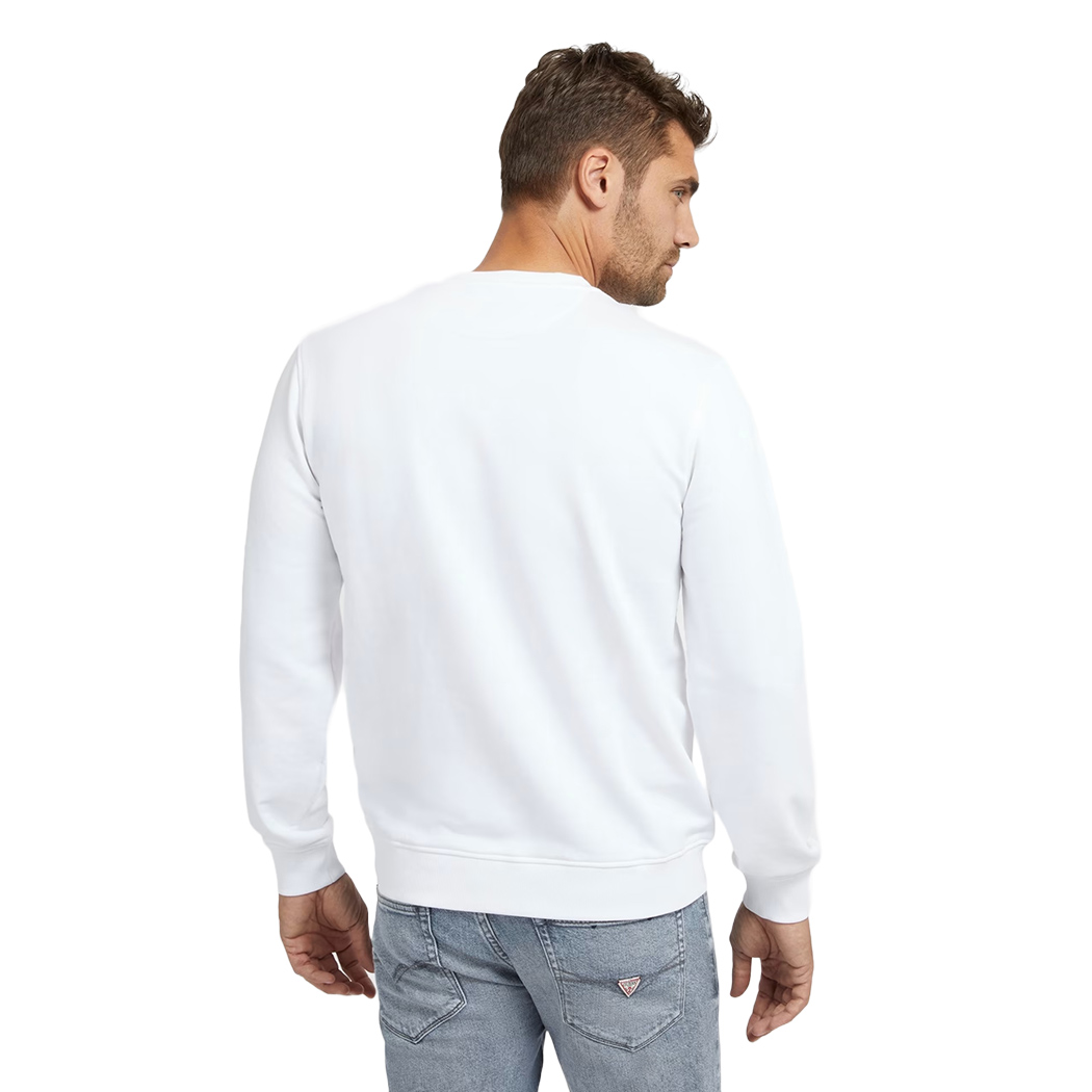 GUESS FELPA UOMO FRENCH TERRY CON LOGO FRONTALE MAGLIA SPORT M3YQ08KBK32