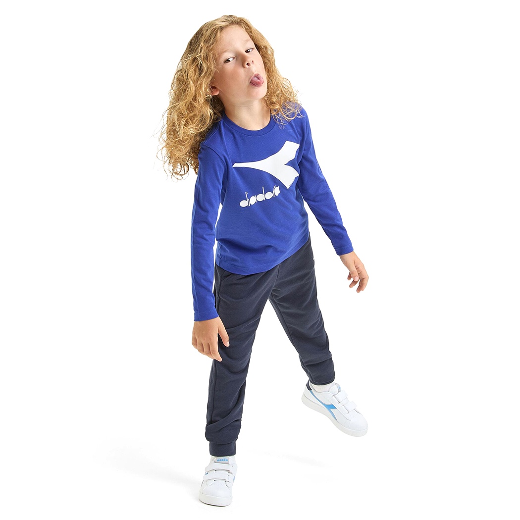 DIADORA JU T-SHIRT LS CORE MAGLIA BAMBINI COTONE MANICHE LUNGHE 102.179982