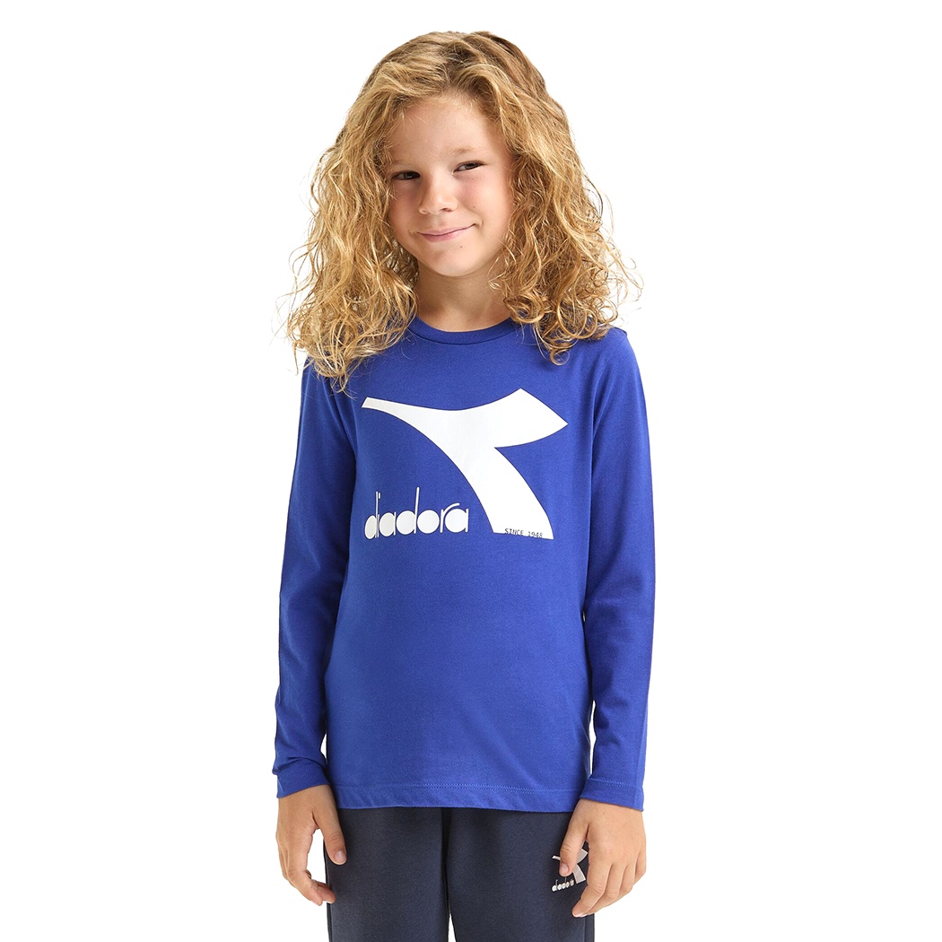 DIADORA JU T-SHIRT LS CORE MAGLIA BAMBINI COTONE MANICHE LUNGHE 102.179982